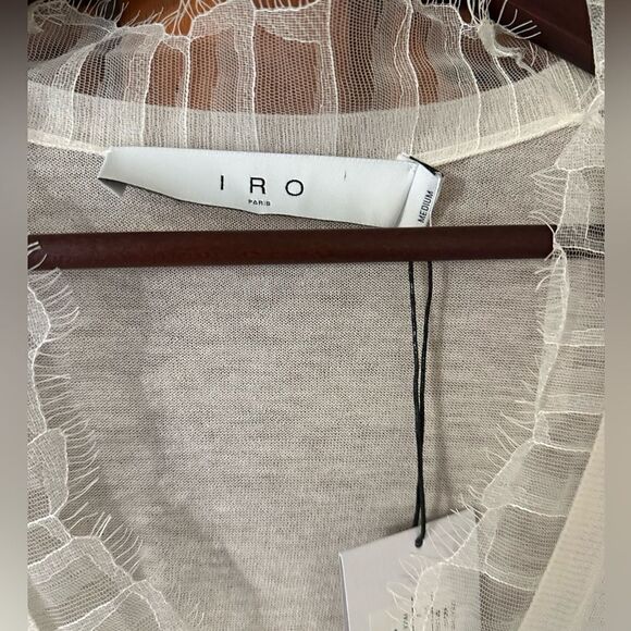 NWT IRO HABY Sweater Cloudy White Size Medium - Picture 6 of 12